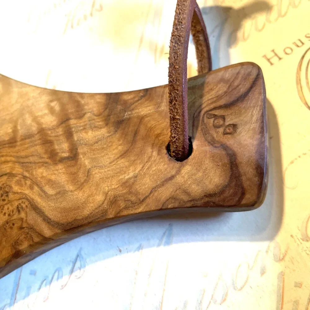 Burl Wood Cutting Board With Handle 10.5” Earthy Boho Cottage Kitchen